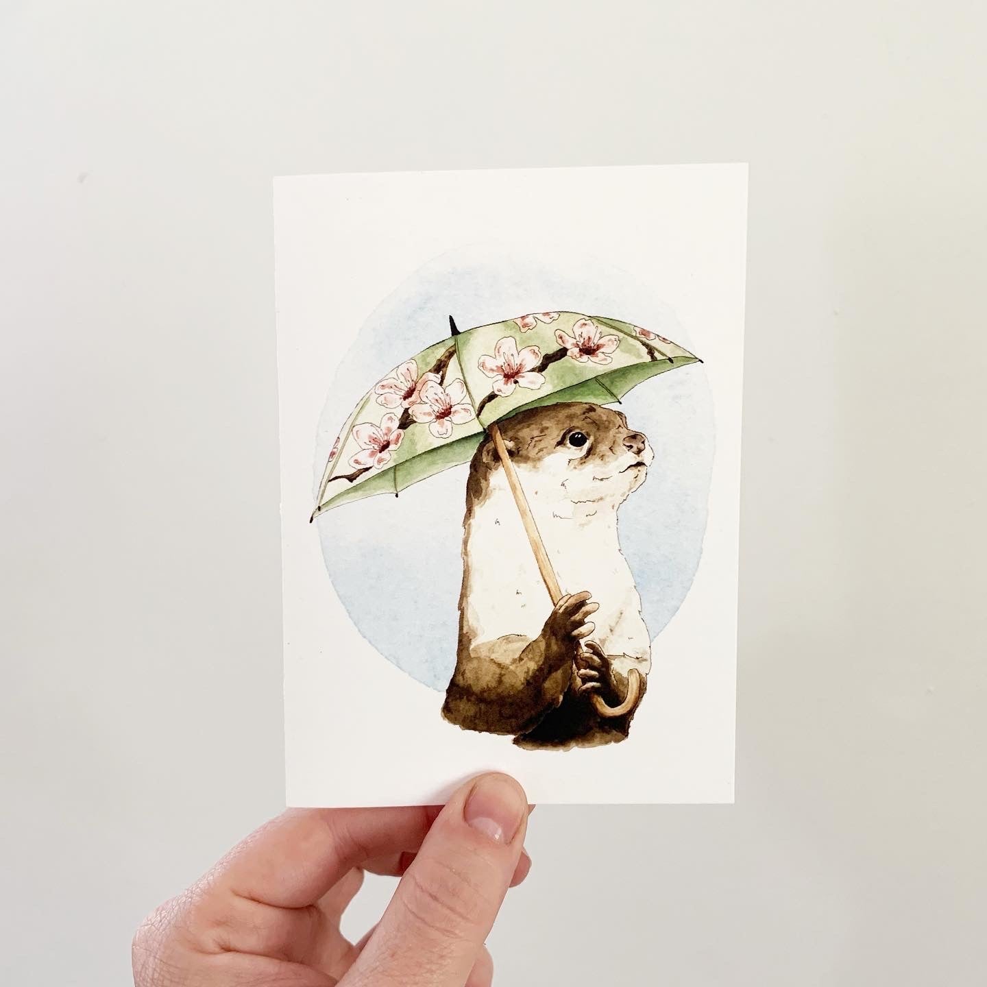 Critter Co. - OTTER WITH AN UMBRELLA Card