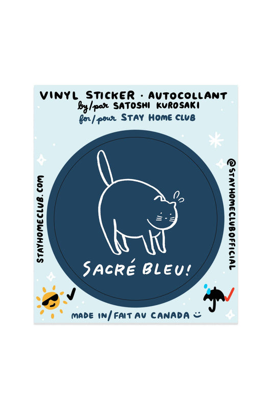 Stay Home Club - SACRÉ BLEU Sticker