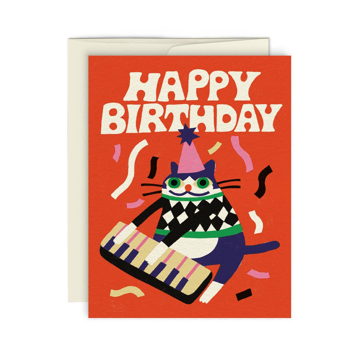 Paperole - JAZZY CAT Greeting card