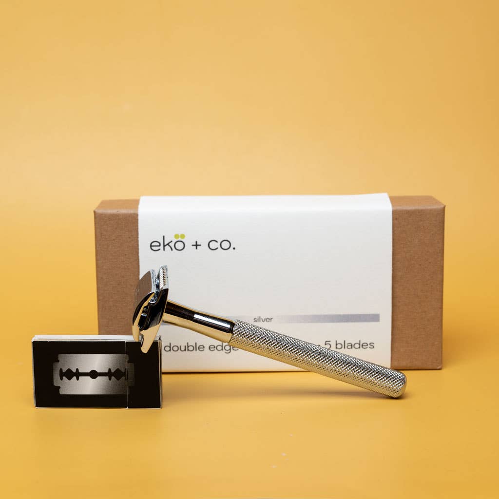 ekö + co. - SILVER Double Edge Safety Razor + Blades