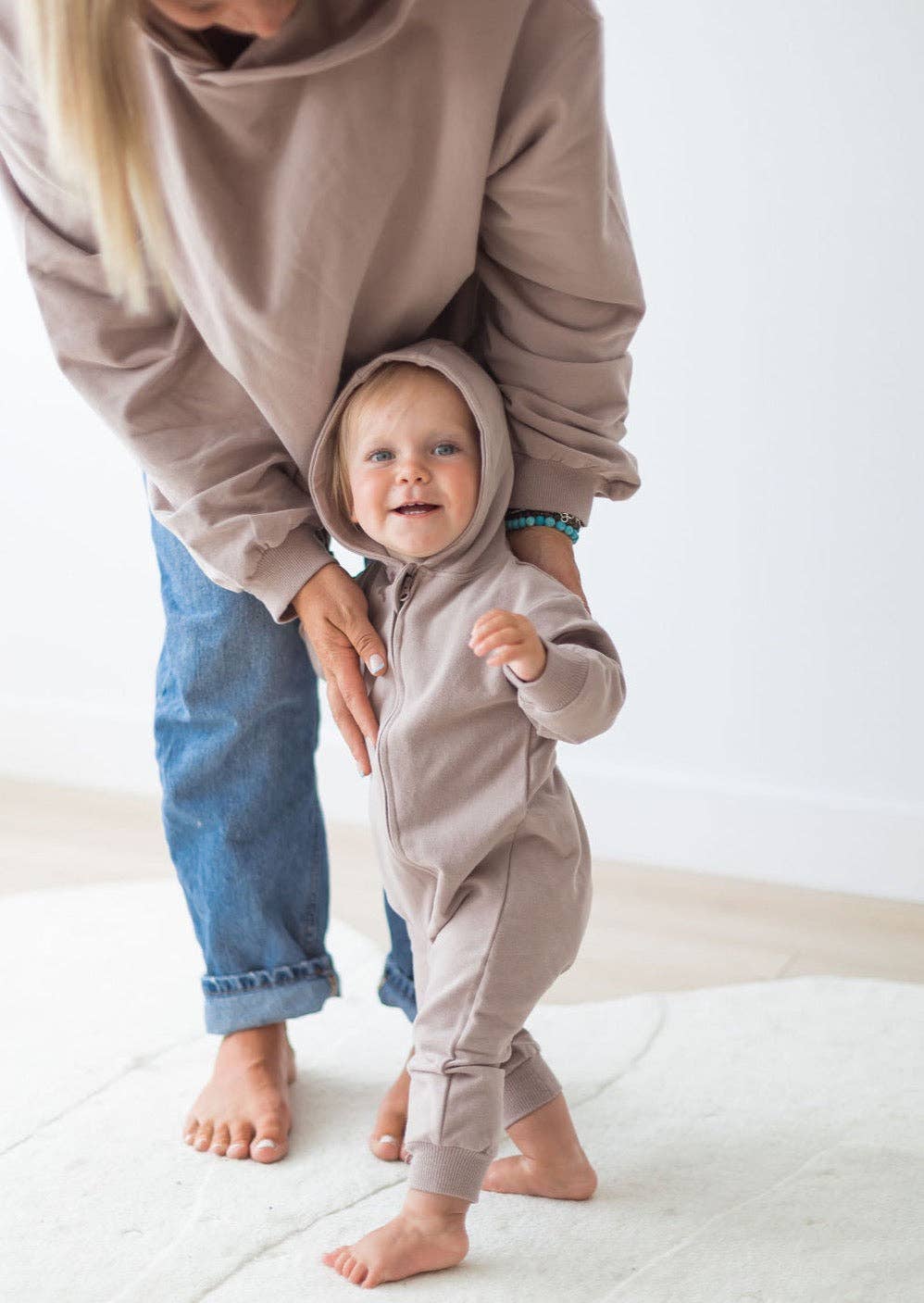 Mila & Co. - Hoodie Romper | Pale Mulberry