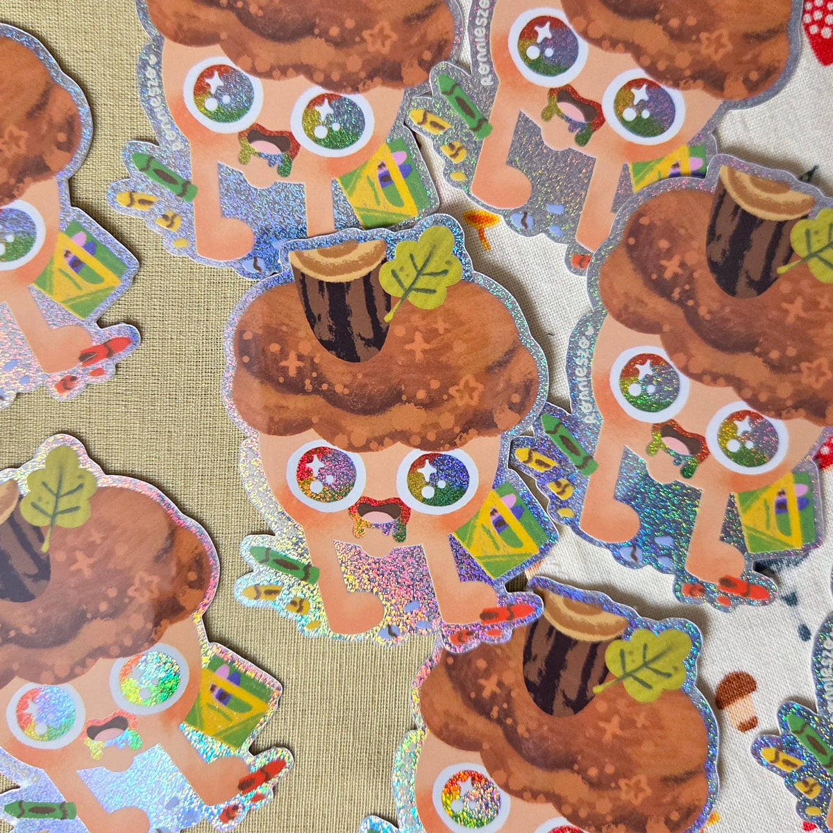RonnieSzo Art - ACORN CRAYON Sticker
