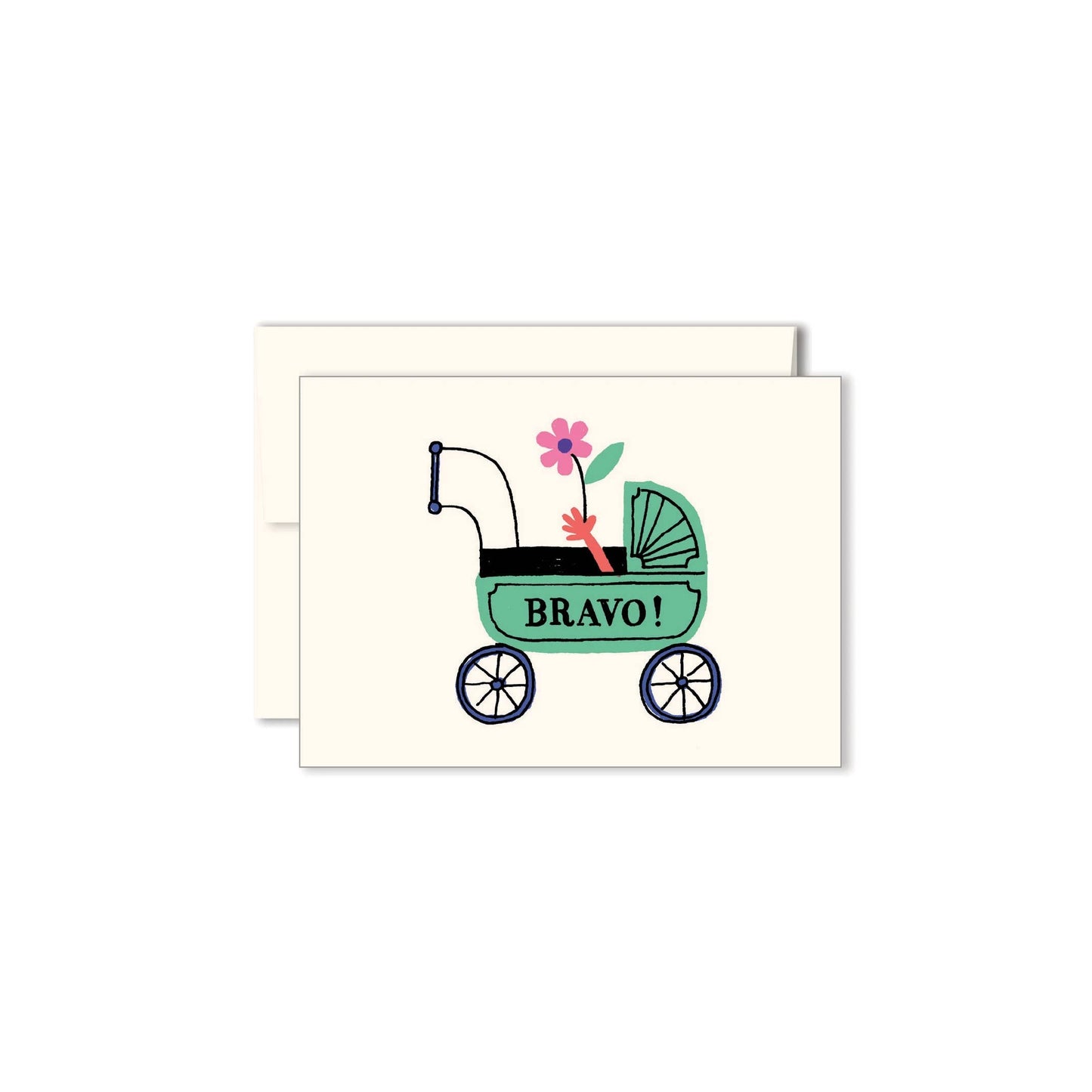 Paperole - STROLLER Miniature Greeting Card