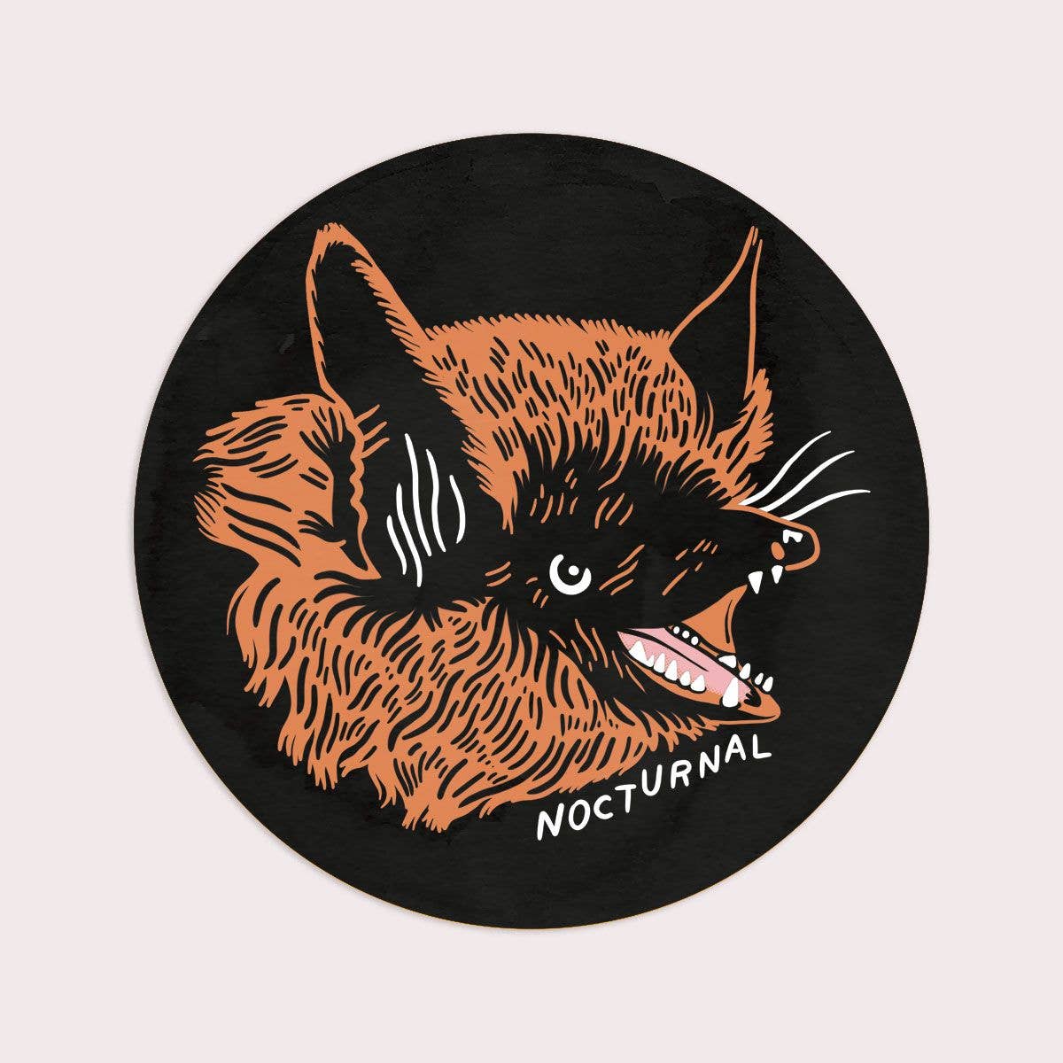 Stay Home Club - NOCTURNAL (Bat) Sticker
