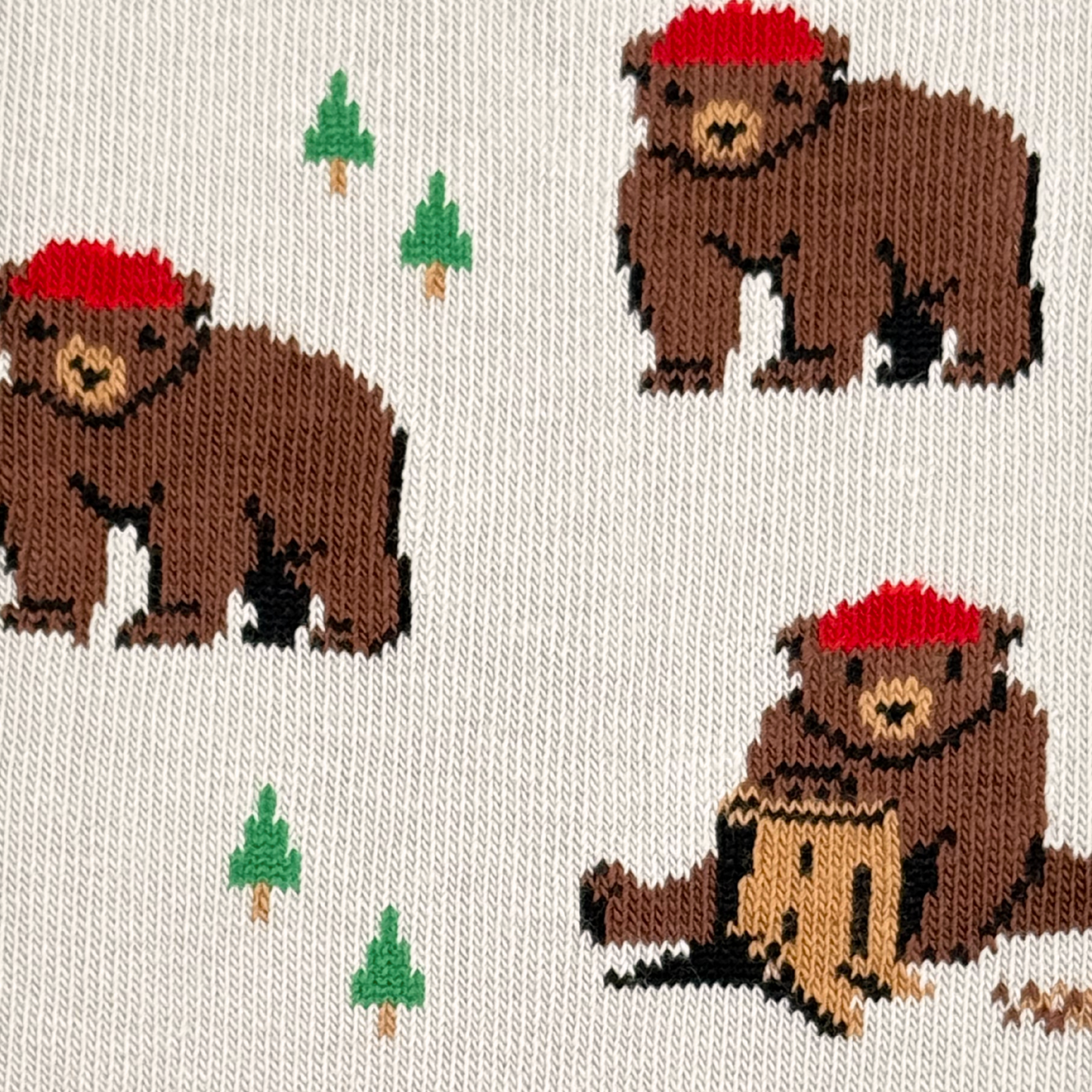 Friday Sock Co. - Men's Socks Bear in Hat and Trees