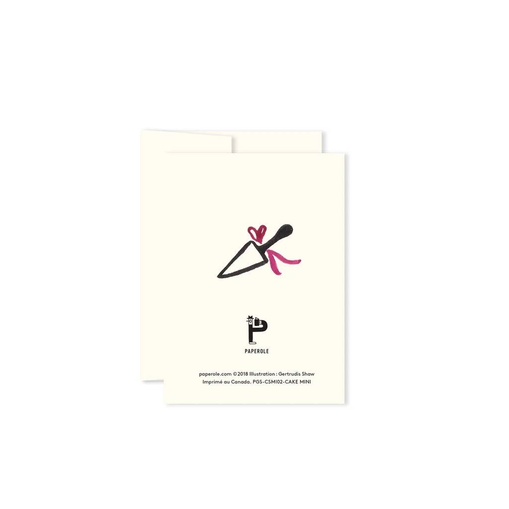 Paperole - CAKE Miniature Greeting Card