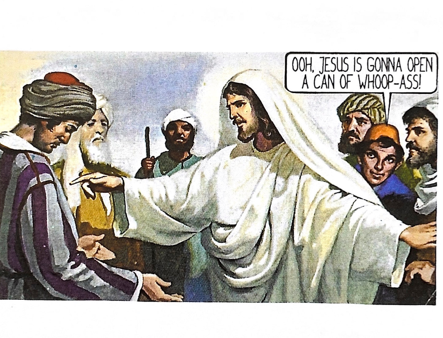 Keetarella - OOH, JESUS IS GONNA OPEN A CAN OF WHOOP-ASS! Greeting Card