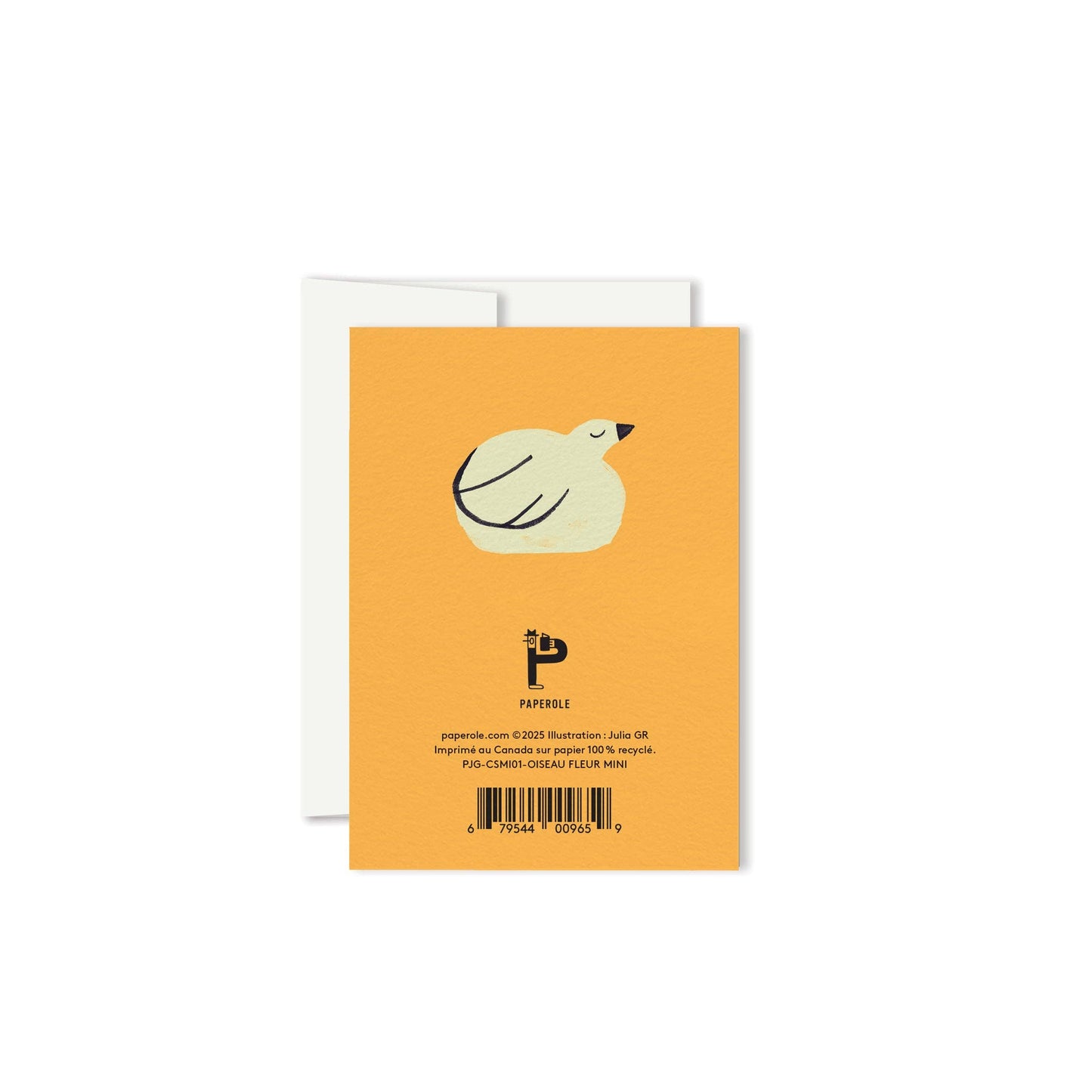 Paperole - L’OISEAU FLEUR Miniature Greeting Card