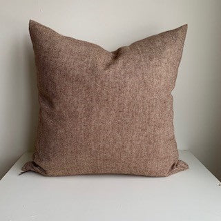 Bobbie Broon - CHOCOLATE EUROPEAN TWILL Linen Pillow (20