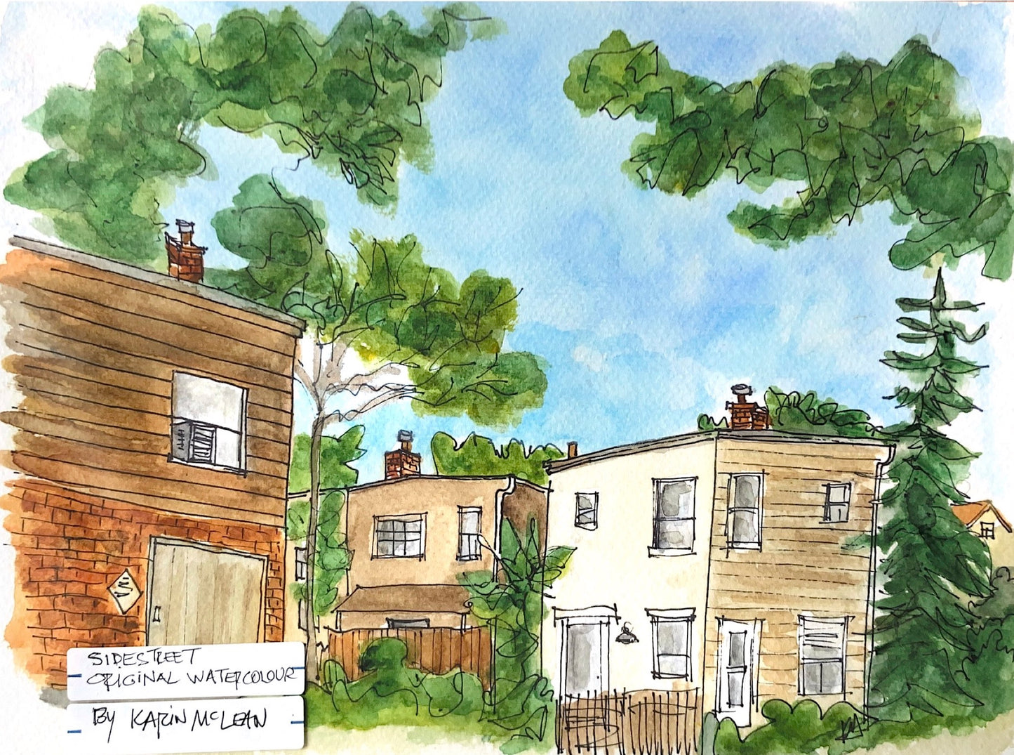 Karin McLean - SIDESTREET Original Artwork (9" X 12")