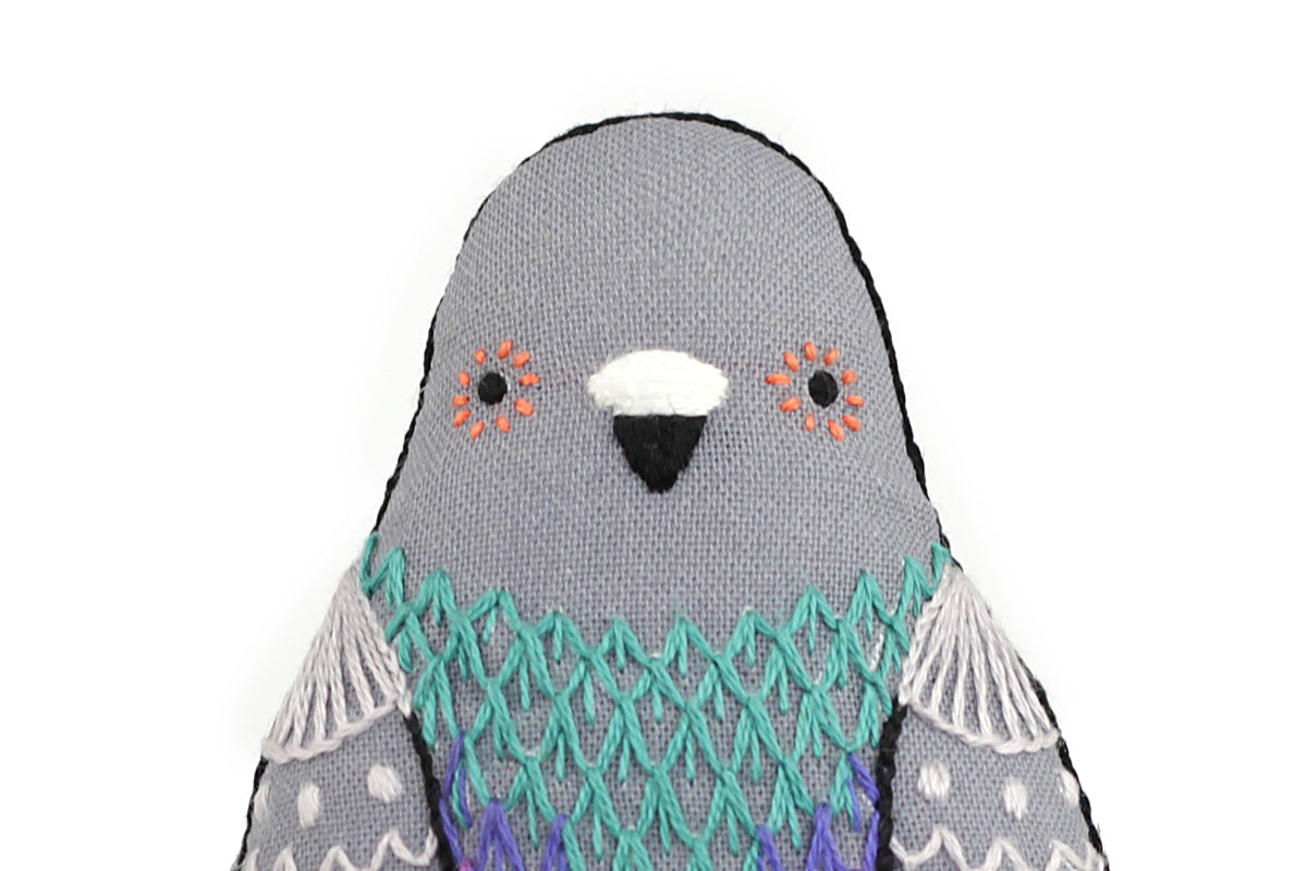 Kiriki Press - PIGEON Embroidery Kit (Level 2)