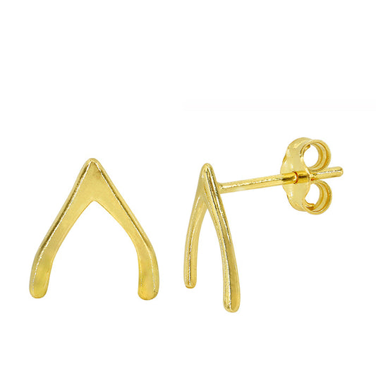 THISTLEMOON - WISHBONE Stud Earrings