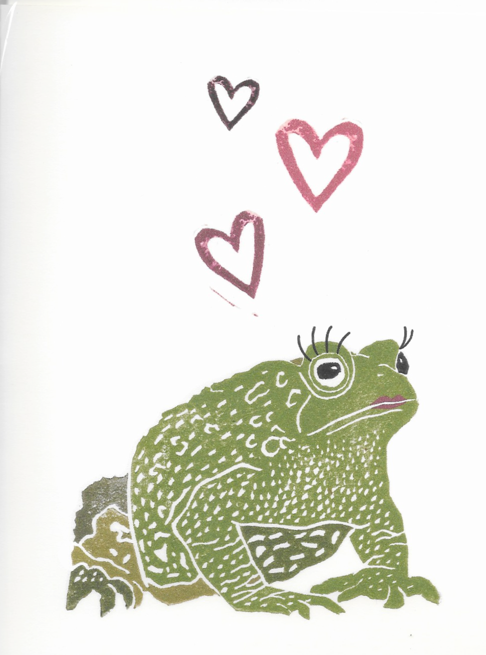 Ella Mollie - FROG KISSES Card