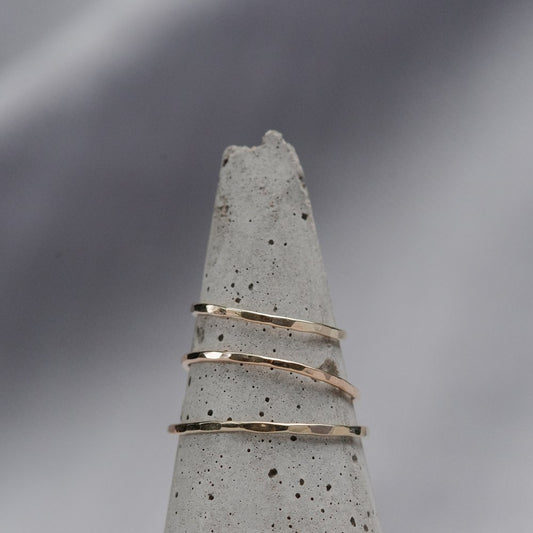 Feeding on Frost - Stackable Ring (14k Yellow Gold Filled)