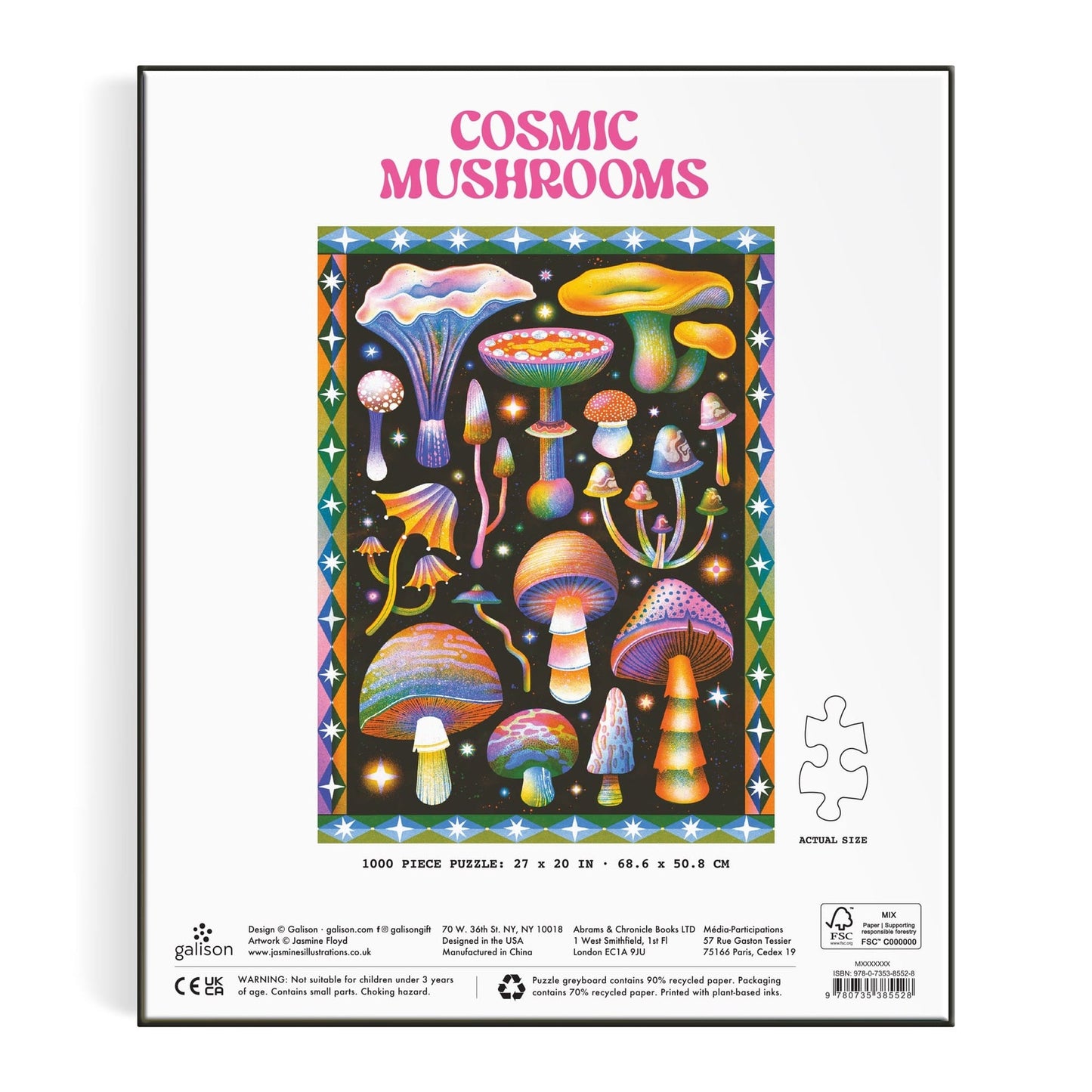 Galison - COSMIC MUSHROOMS Puzzle (1000-Pieces)