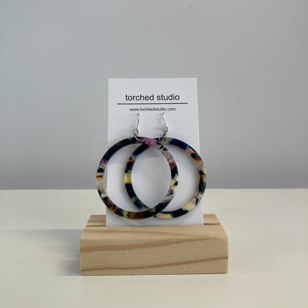 Torched Studio - Acetate Muted Multi Hoop Earrings