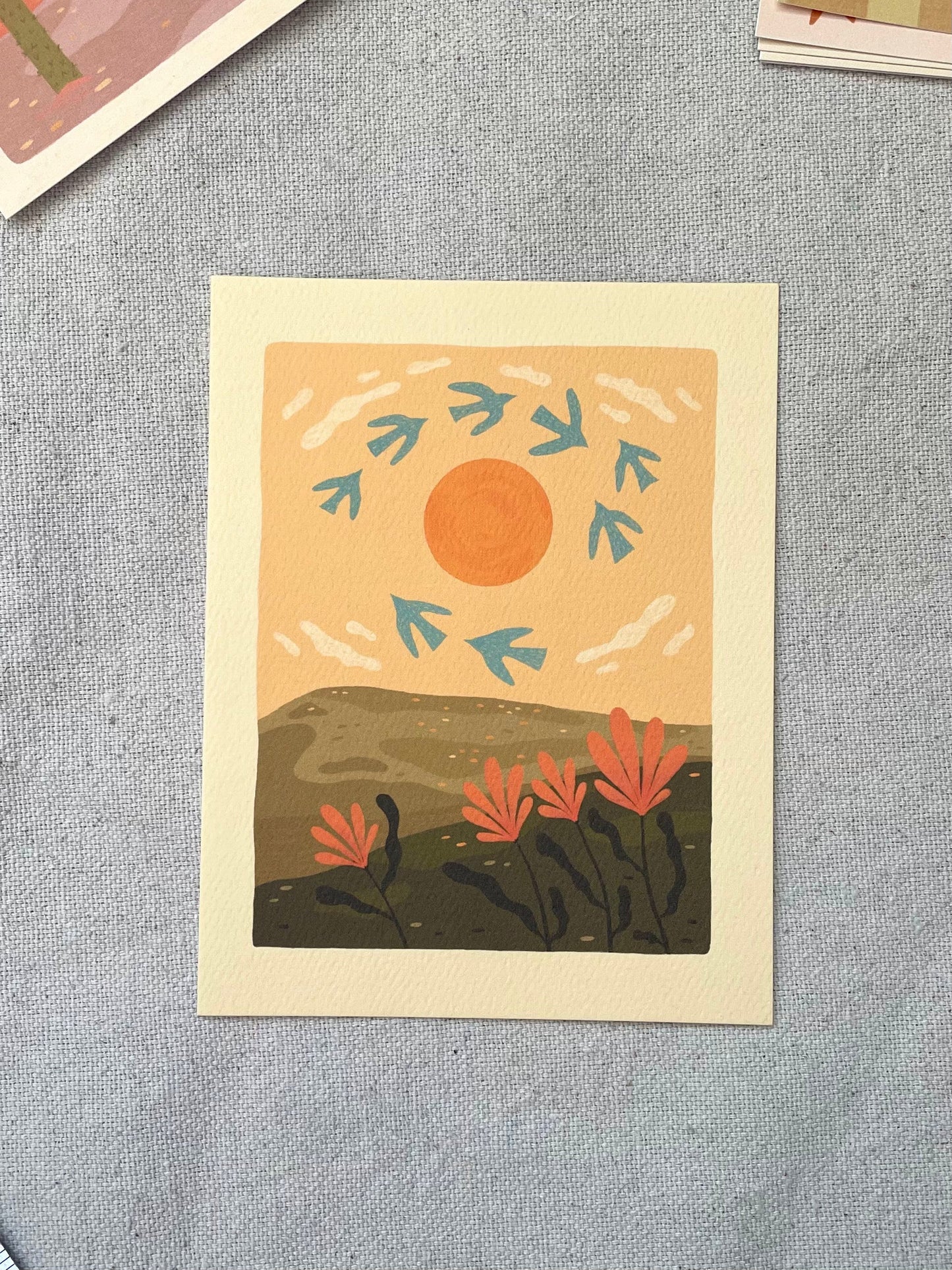 Away Designs - DANCING WITH THE SUN Art Print