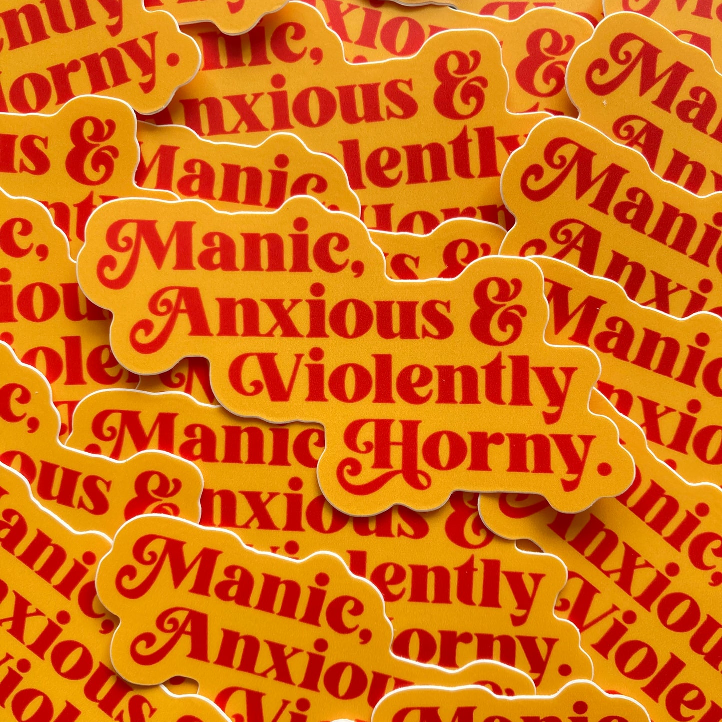 KÜKOO - MANIC, ANXIOUS & VIOLENTLY HORNY Sticker