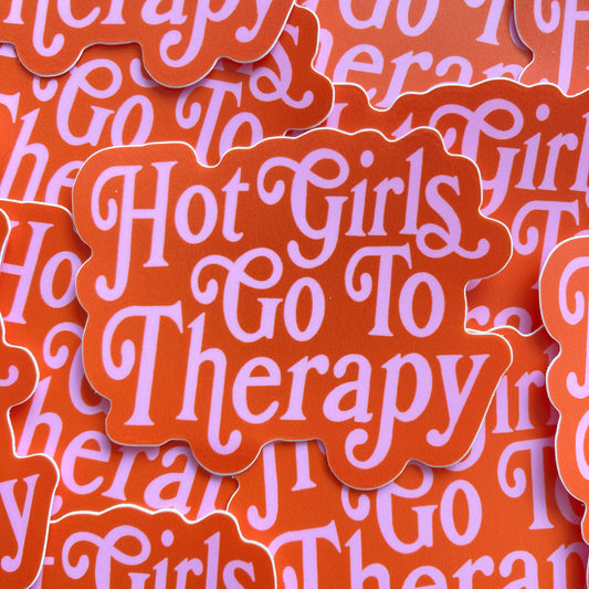 KÜKOO - HOT GIRLS GO TO THERAPY Sticker