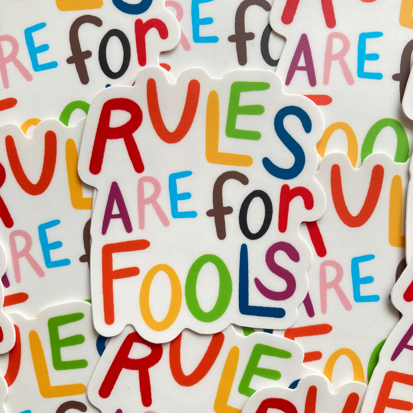 KÜKOO - RULES ARE FOR FOOLS Sticker