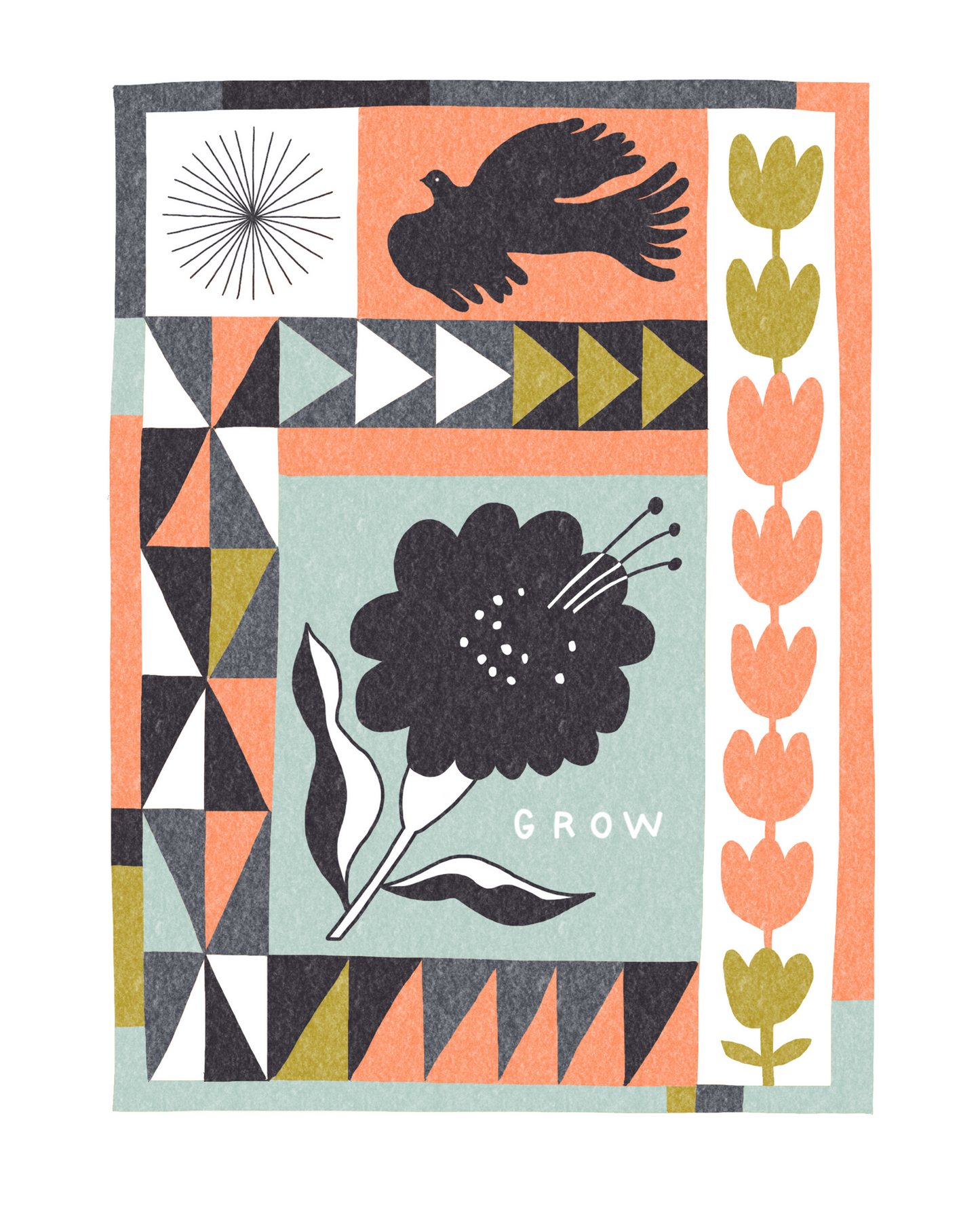 POORTHING - GROW Art Print