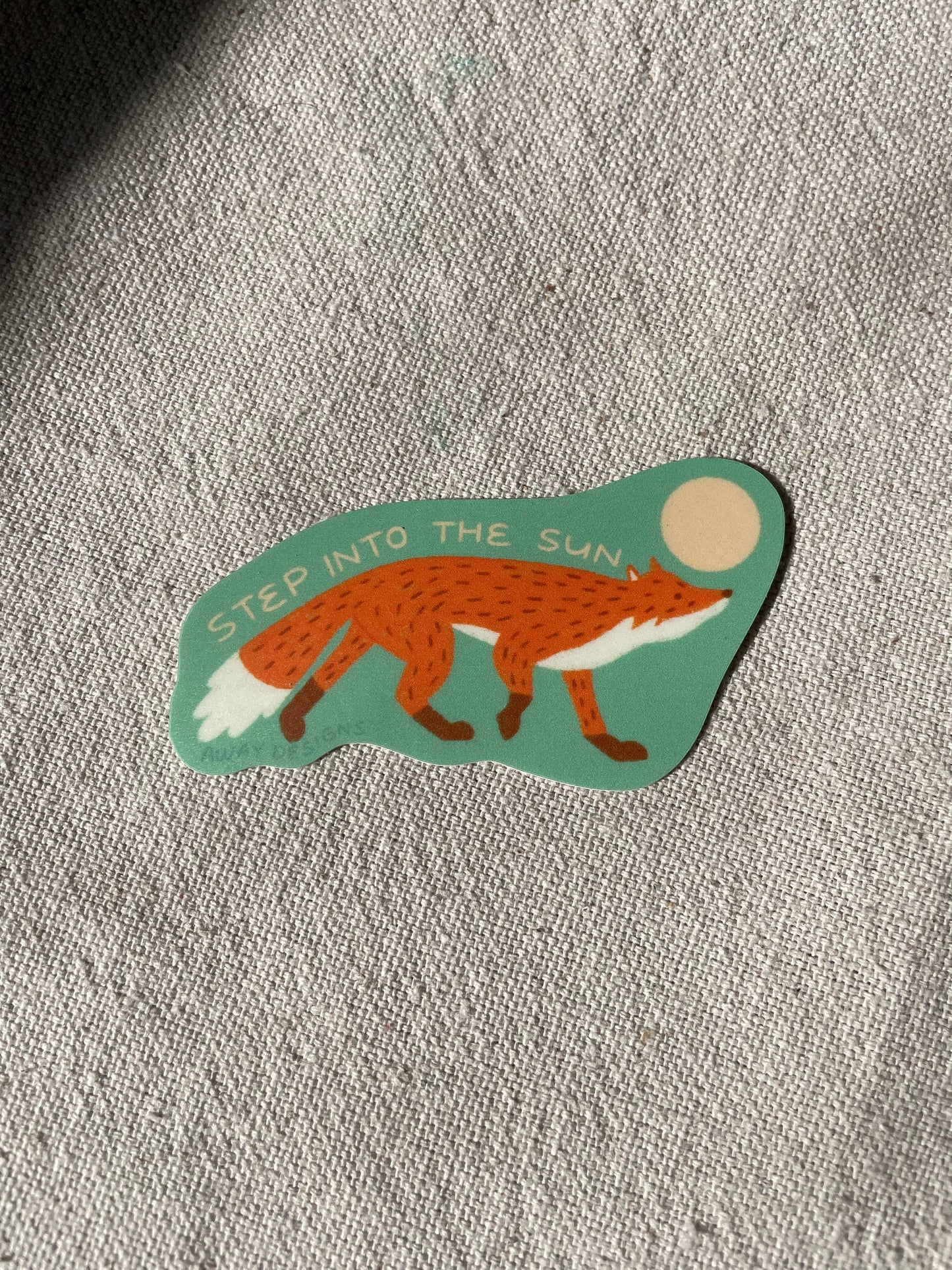 Away Designs - STEP INTO THE SUN FOX Sticker