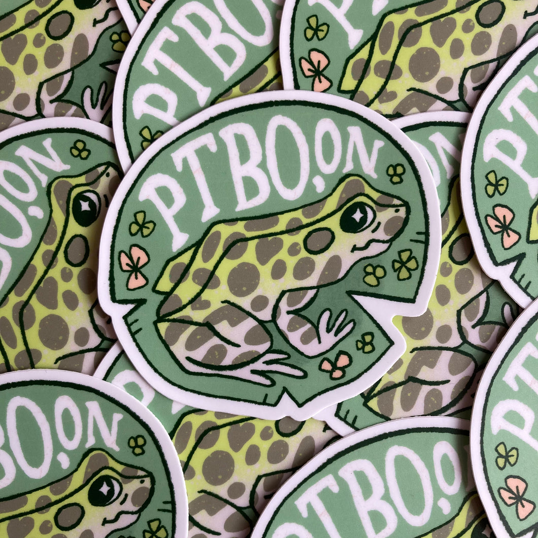 Watson & Lou - PTBO FROG VINYL STICKER