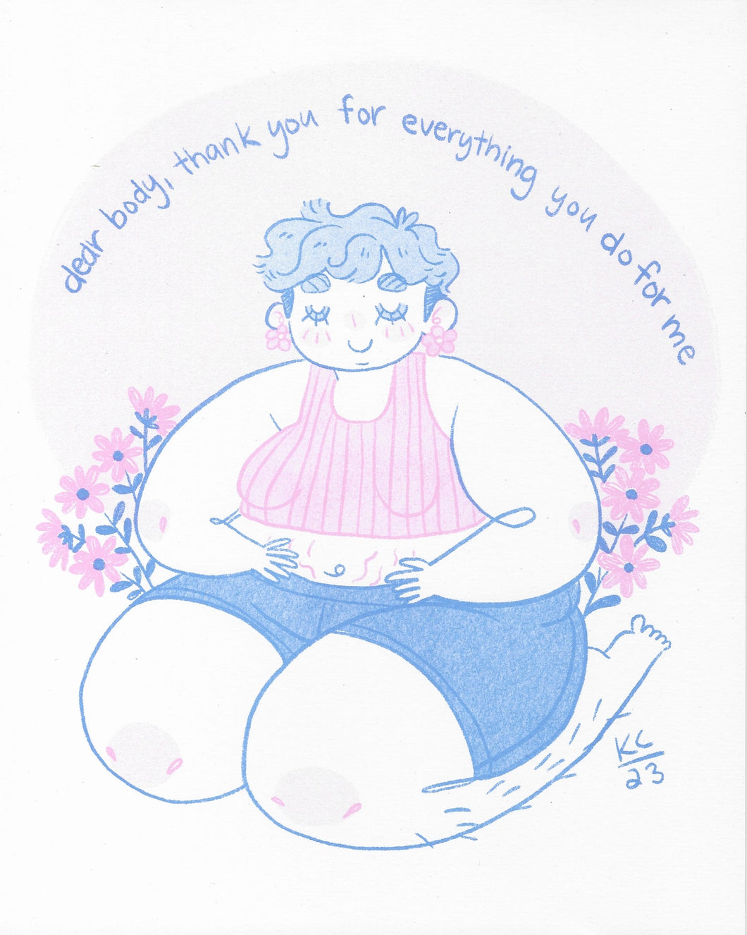 Katelynne Cagliostro - DEAR BODY Art Print