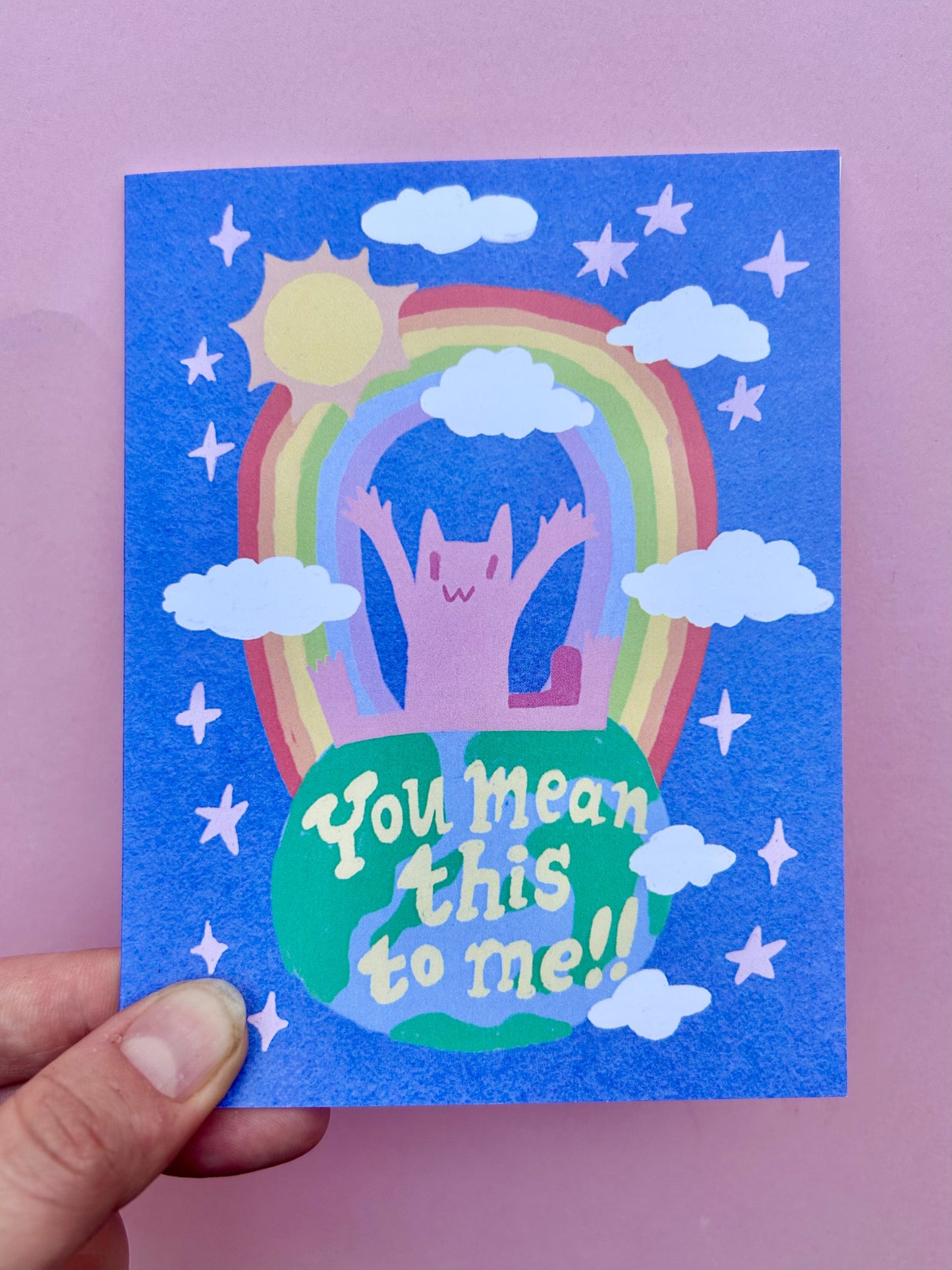 Rains Droplets - YOU MEAN THIS TO ME!! Card