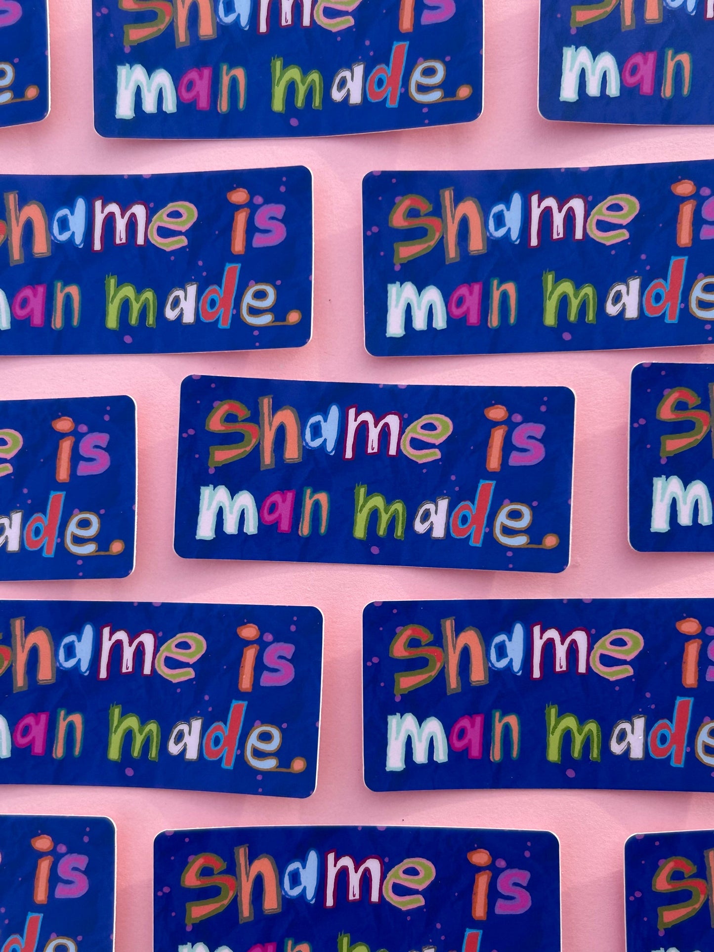 Rains Droplets - SHAME IS MAN MADE Sticker