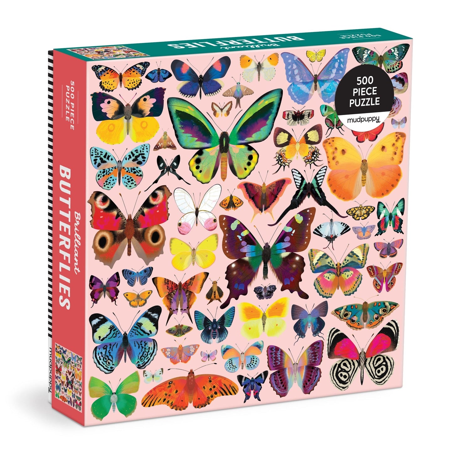 mudpuppy - BRILLIANT BUTTERFLIES Puzzle (500-Pieces)