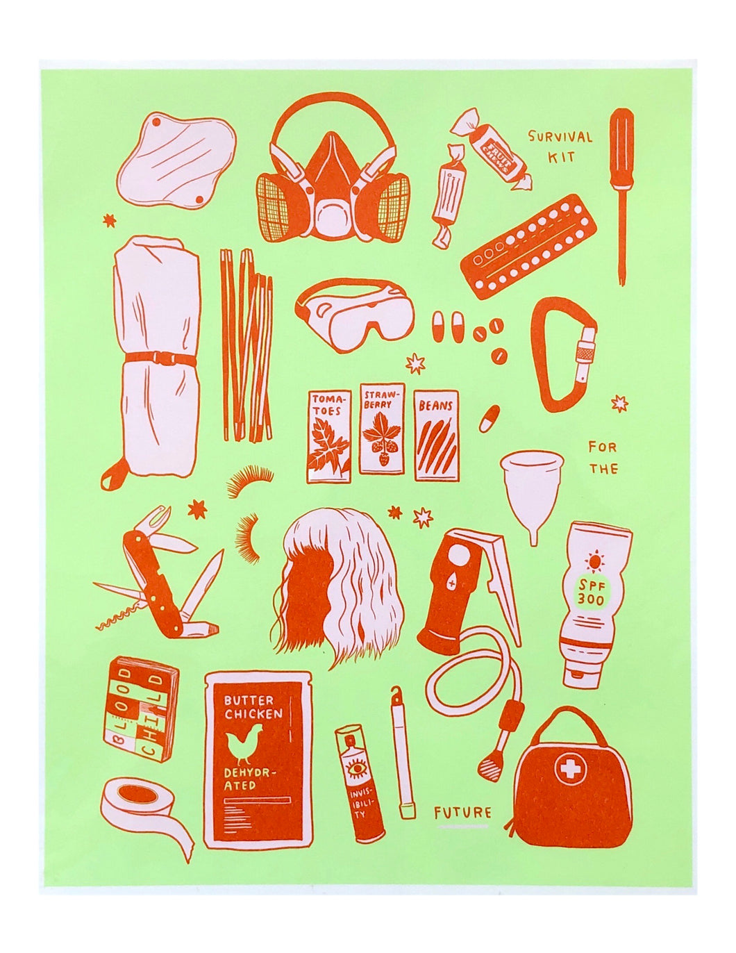 POORTHING - SURVIVAL KIT Art Print