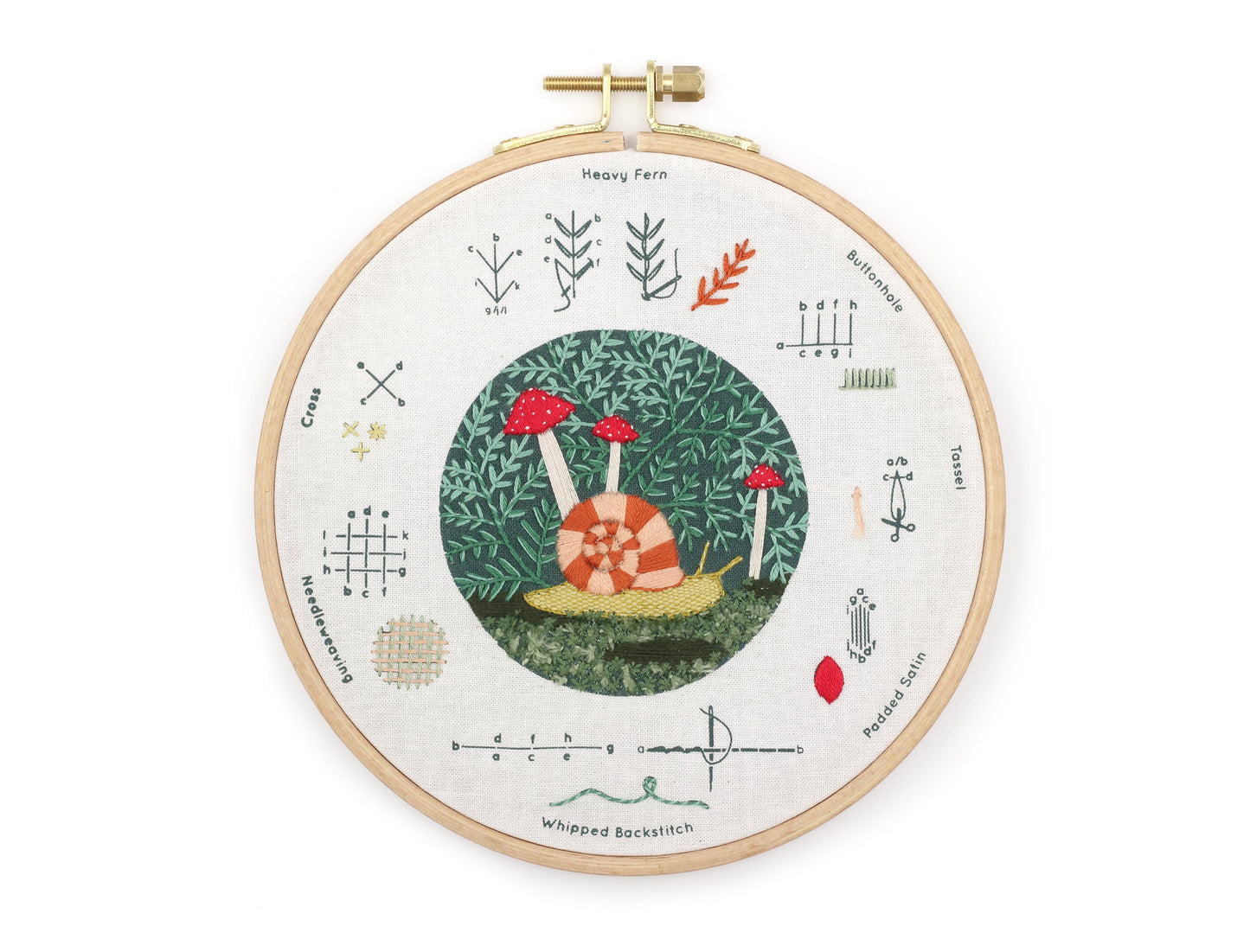 Kiriki Press - FOREST FLOOR Embroidery Stitch Sampler