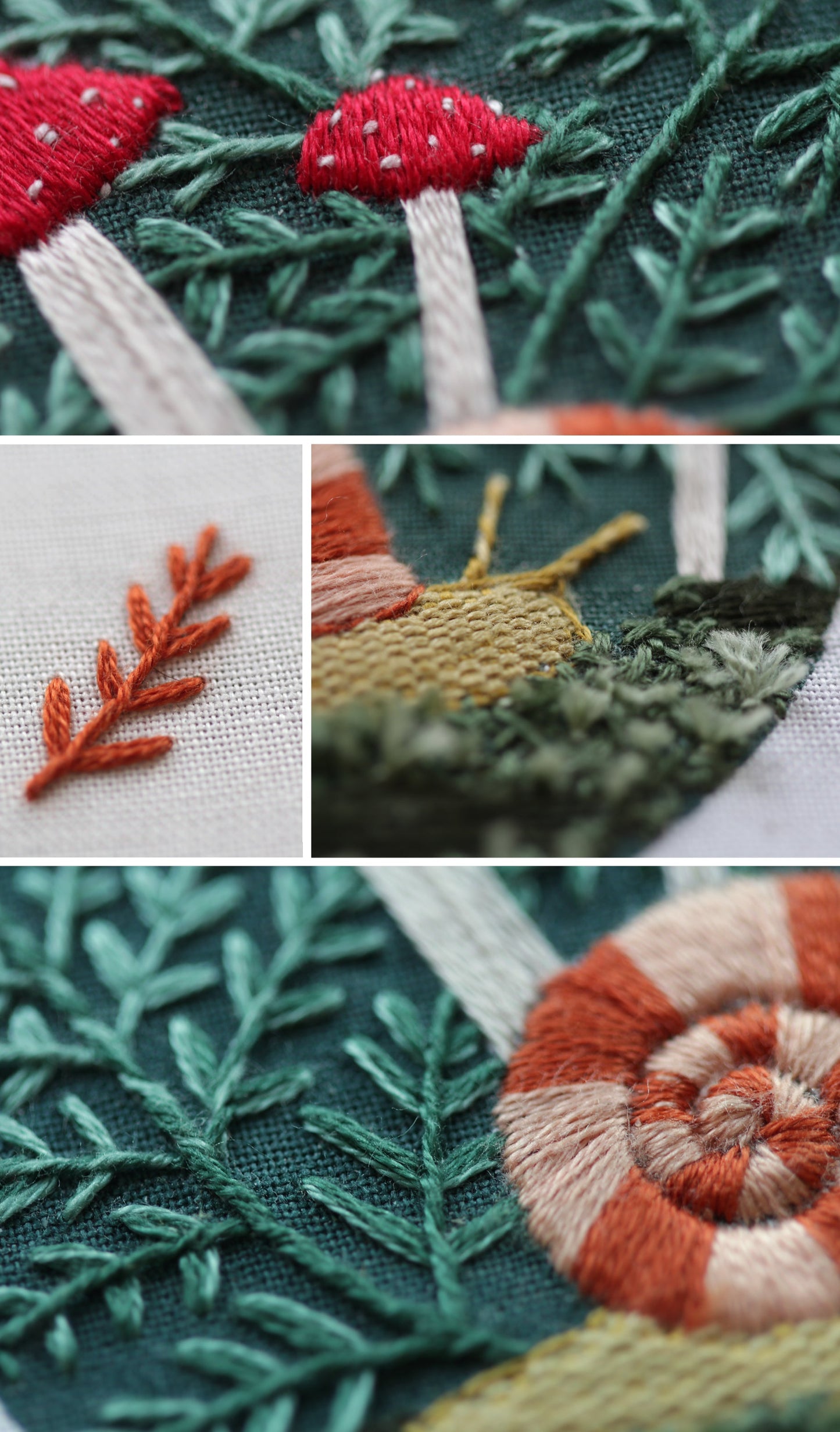Kiriki Press - FOREST FLOOR Embroidery Stitch Sampler