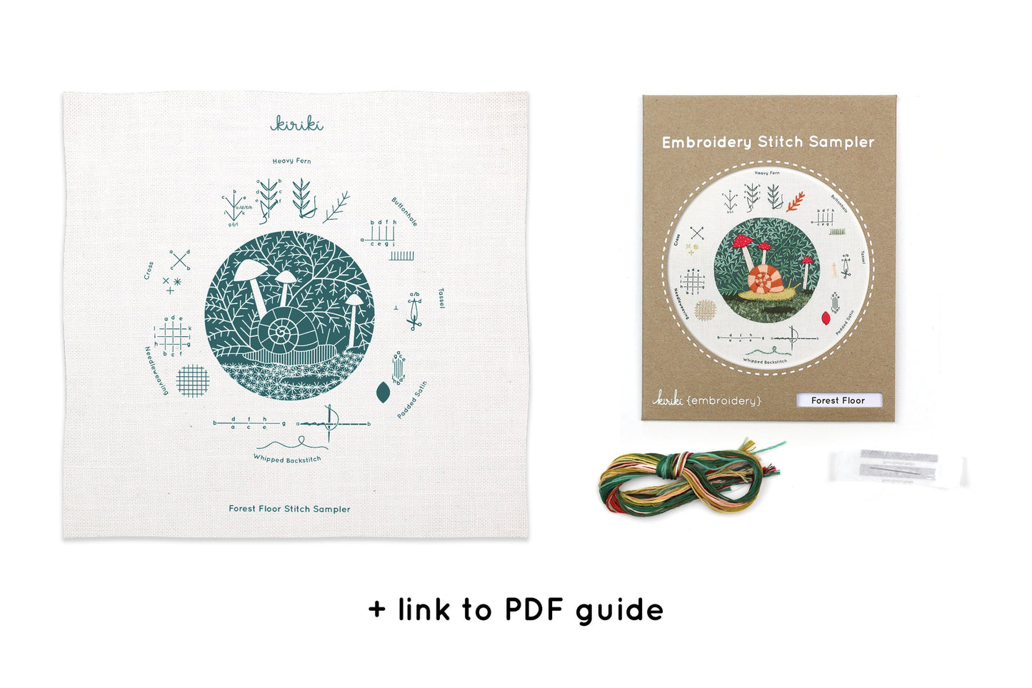 Kiriki Press - FOREST FLOOR Embroidery Stitch Sampler