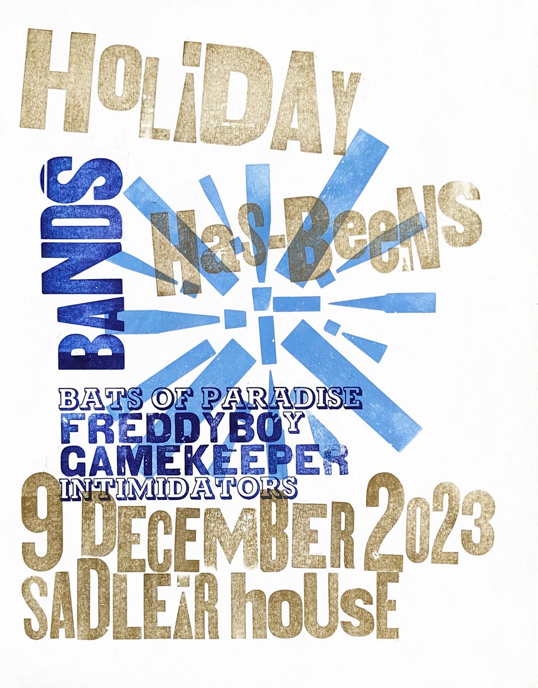 Jackson Creek Press - HOLIDAY HAS-BEENS Letterpress Print