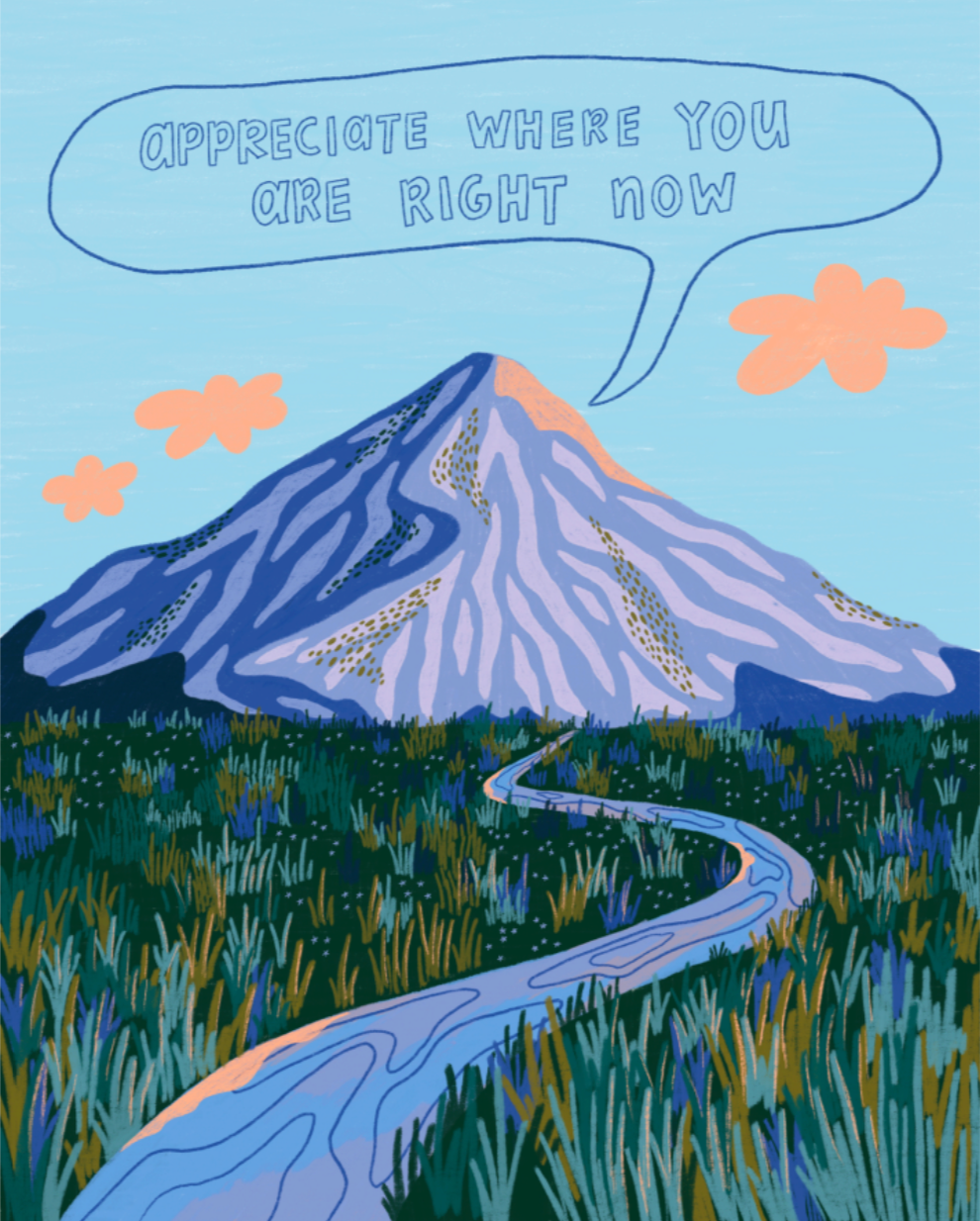 Away Designs - BLUE HOUR Art Print