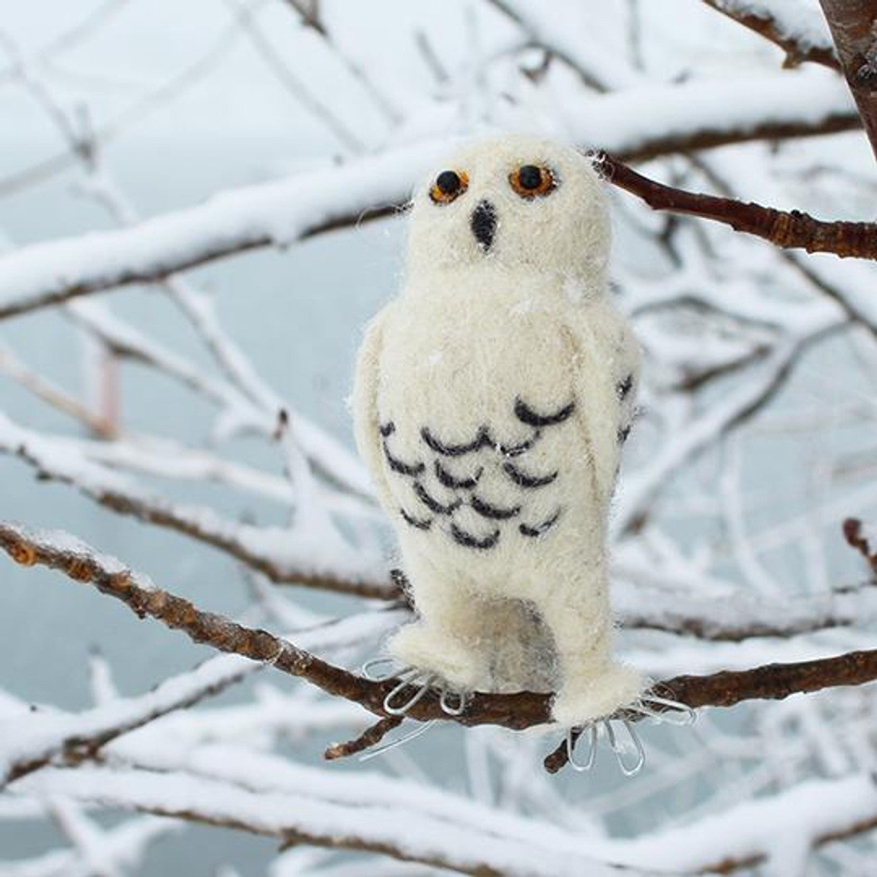 Lunenburg Makery - SNOWY OWL Needle Felting Kit