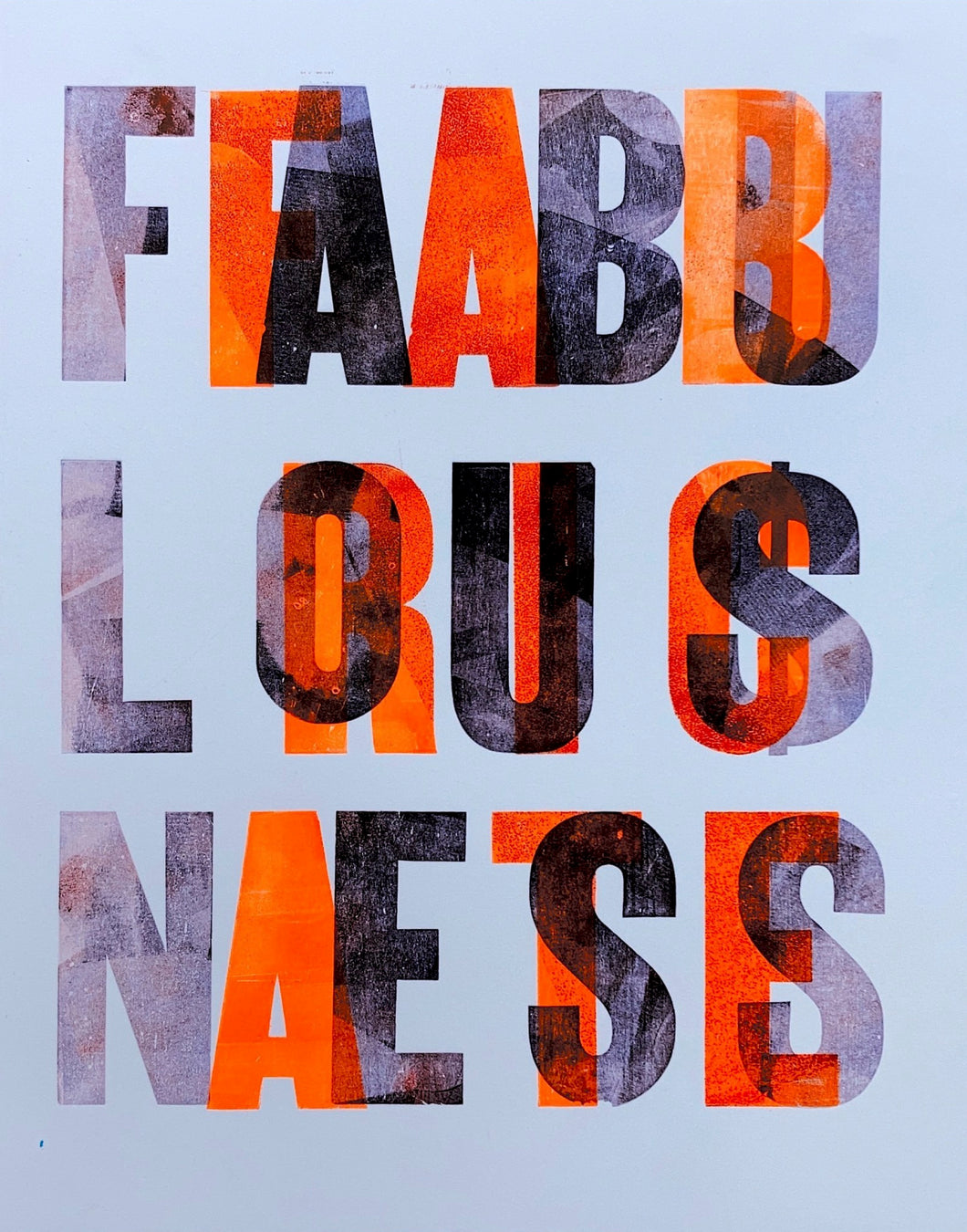 Jackson Creek Press - FABRICATE FABULOUSNESS Letterpress Print