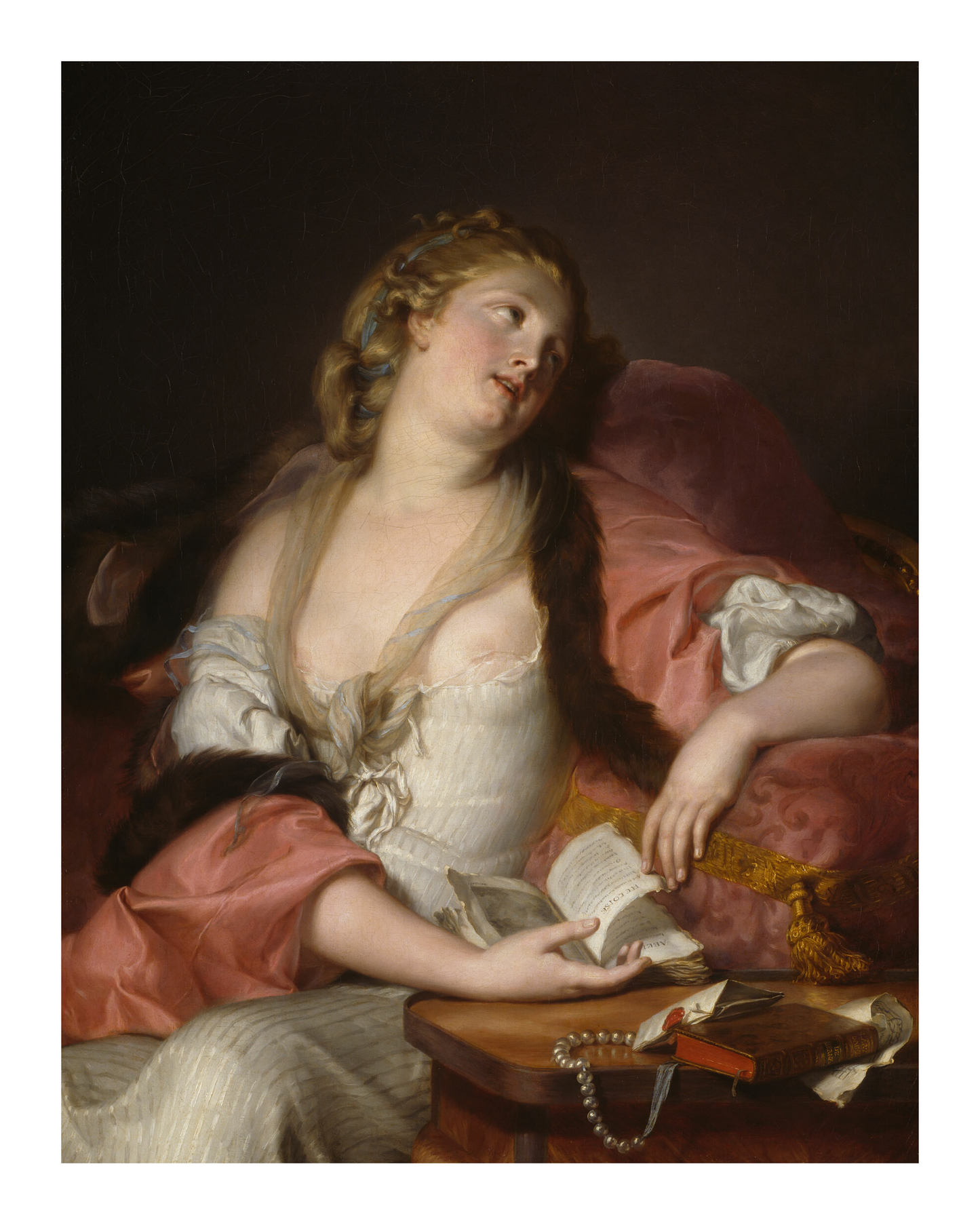 Watson & Lou - LADY READING THE LETTERS OF HELOISE AND ABELARD Historical Art Print