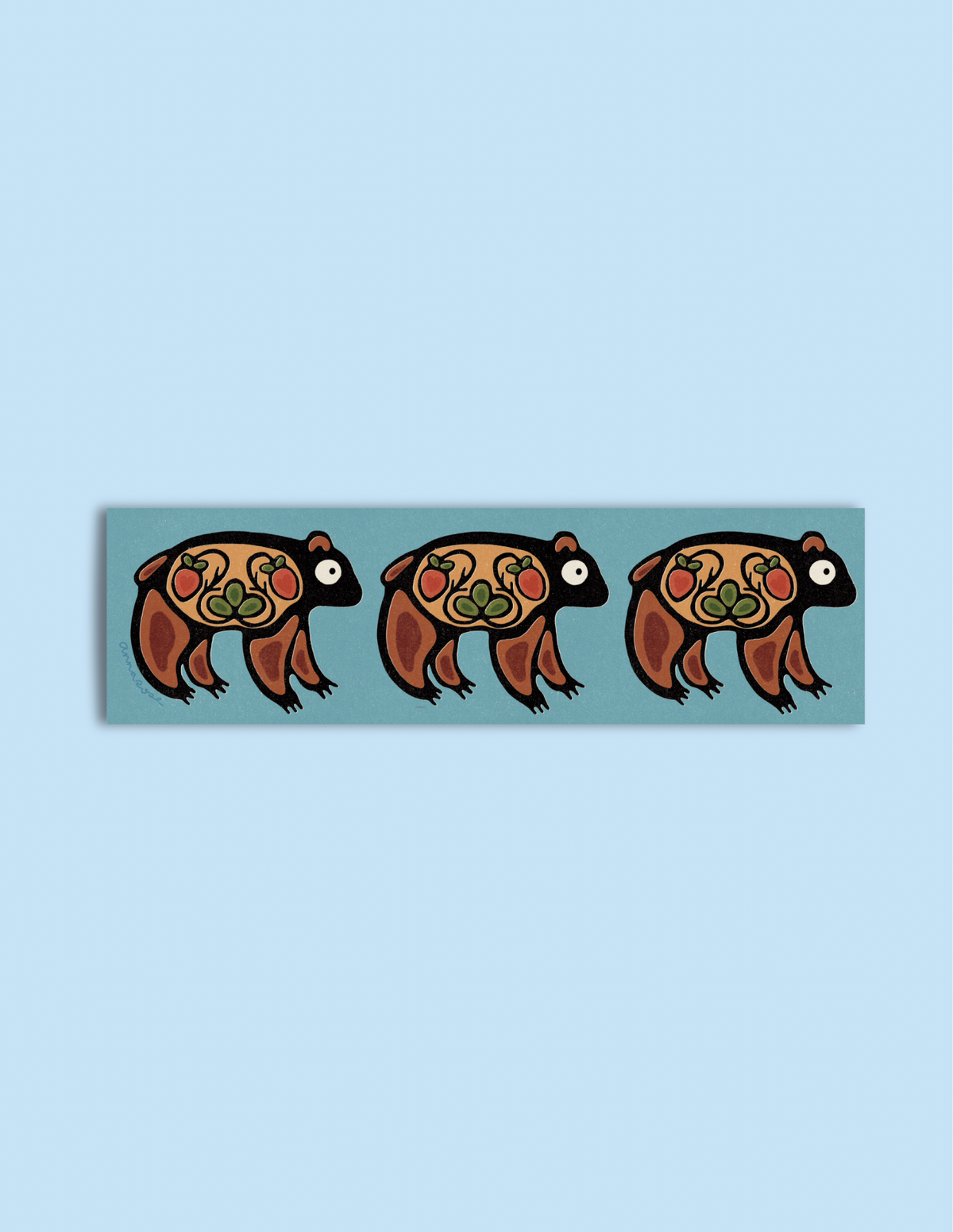 Anna Rose Artwork - Makwa Bookmark