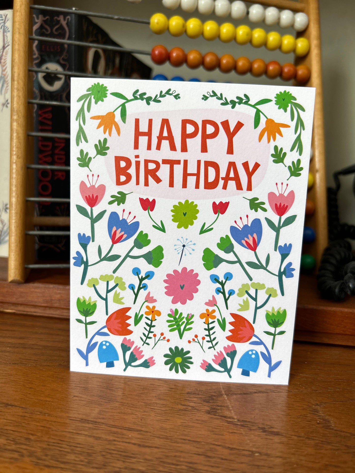 Happy Just Happy - HAPPY BIRTHDAY GARDEN Greeting Card