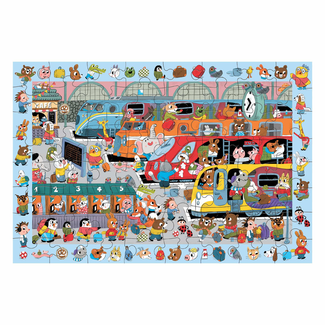 mudpuppy - ALL ABOARD! Search & Find Puzzle (64-Pieces)