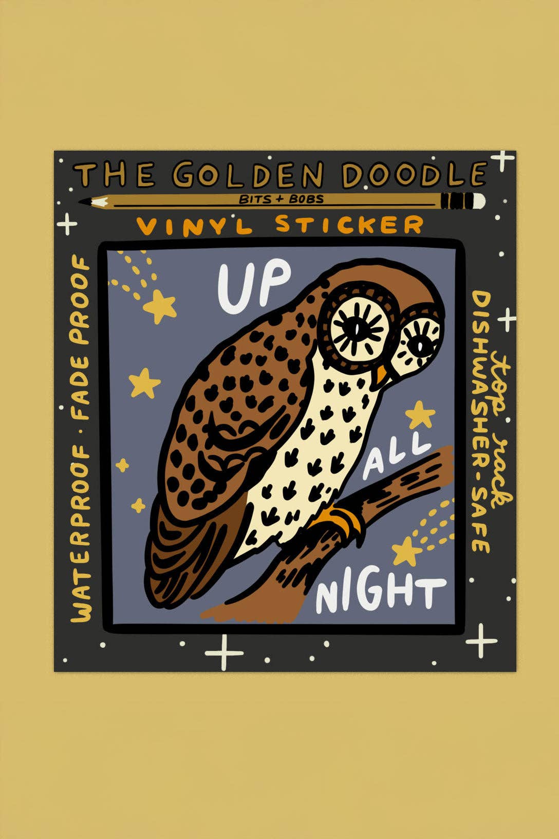 Stay Home Club - UP ALL NIGHT Sticker