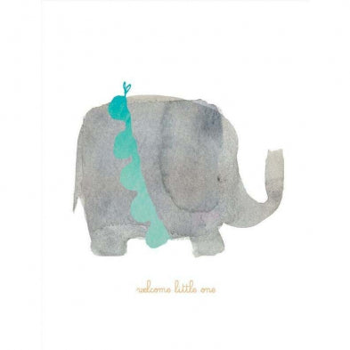 E. Frances Paper - WELCOME LITTLE ONE ELEPHANT Card