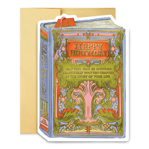 Good Juju Ink - TREE BIRTHDAY BOOK COVER Card