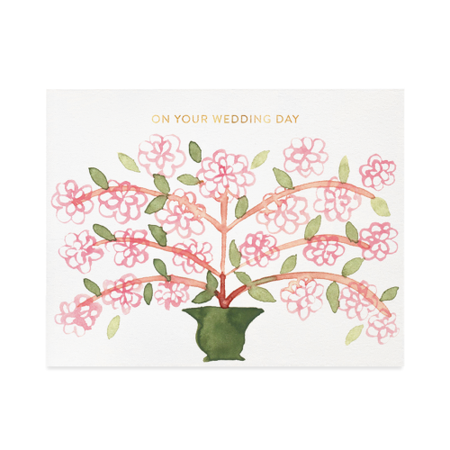 Halfpenny Postage - WEDDING FLOWERS Card