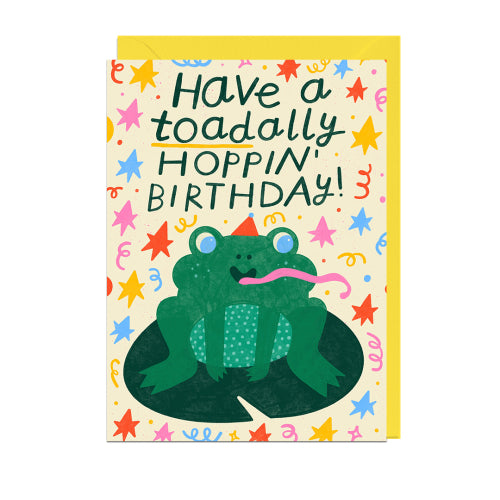 Jolly Awesome - TOAD HOPPIN BIRTHDAY Card