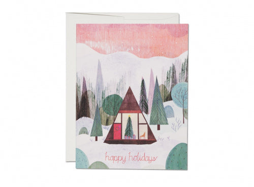 Red Cap Cards - MODERN CABIN Holiday Card