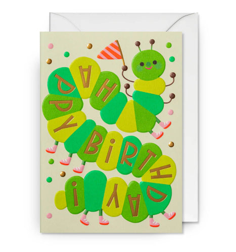 Lagom Design - HAPPY BIRTHDAY CATERPILLAR Card